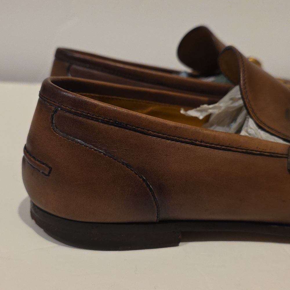 Gucci Brown Leather Horsebit Loafers Uk 6.5 - Picture 11 of 12